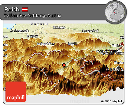 Physical Panoramic Map of Reith