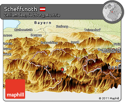 Physical Panoramic Map of Scheffsnoth