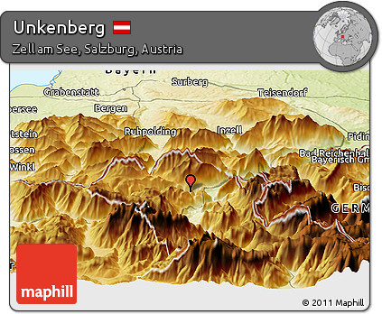 Physical Panoramic Map of Unkenberg