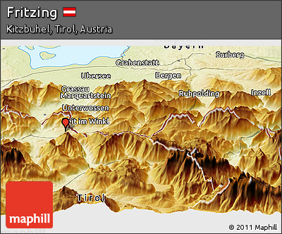 Physical Panoramic Map of Fritzing