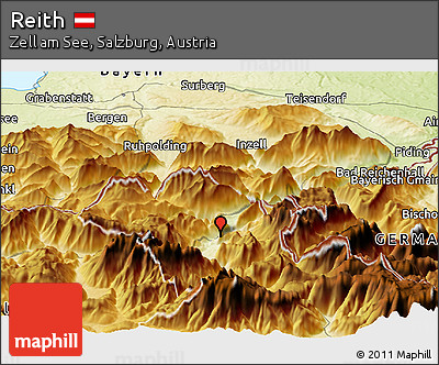 Physical Panoramic Map of Reith