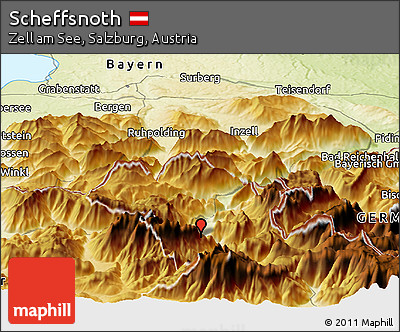 Physical Panoramic Map of Scheffsnoth