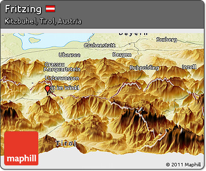 Physical Panoramic Map of Fritzing