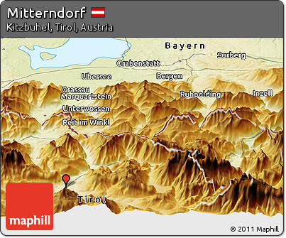 Physical Panoramic Map of Mitterndorf