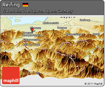 Physical Panoramic Map of Reifing