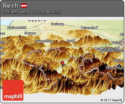 Physical Panoramic Map of Reith