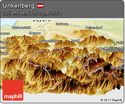 Physical Panoramic Map of Unkenberg