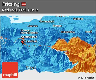 Political Panoramic Map of Fritzing