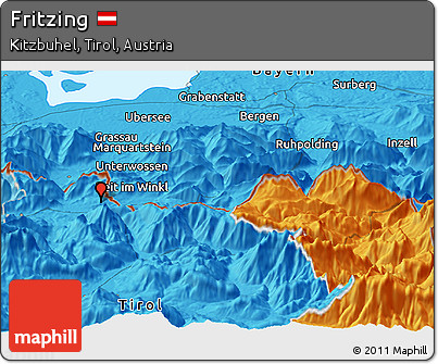 Political Panoramic Map of Fritzing