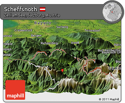 Satellite Panoramic Map of Scheffsnoth