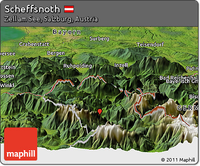 Satellite Panoramic Map of Scheffsnoth