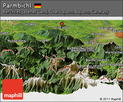 Satellite Panoramic Map of Parmbichl