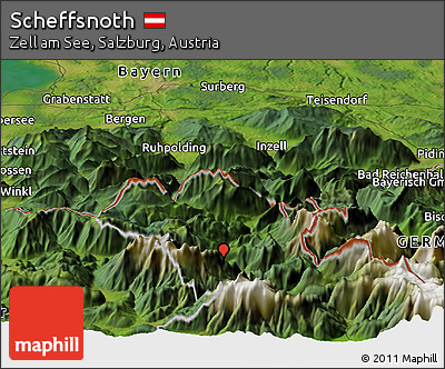 Satellite Panoramic Map of Scheffsnoth
