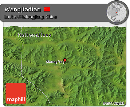 Satellite 3D Map of Wangjiadian