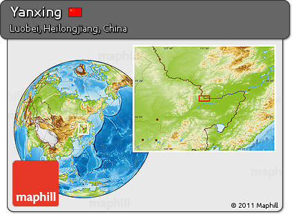 Physical Location Map of Yanxing