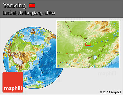 Physical Location Map of Yanxing