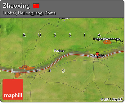 Satellite Map of Zhaoxing