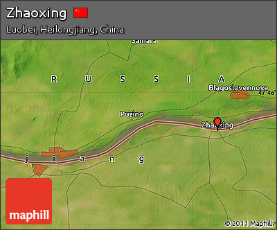 Satellite Map of Zhaoxing
