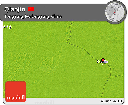 Physical 3D Map of Qianjin