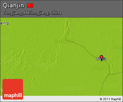 Physical 3D Map of Qianjin