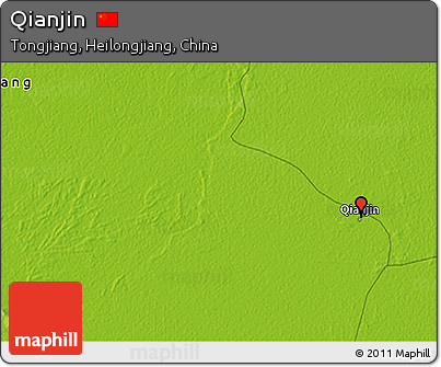 Physical 3D Map of Qianjin