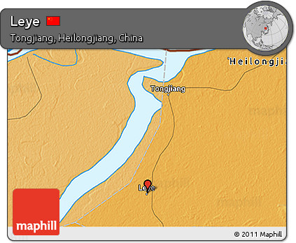 Political 3D Map of Leye
