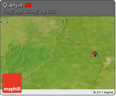 Satellite 3D Map of Qianjin