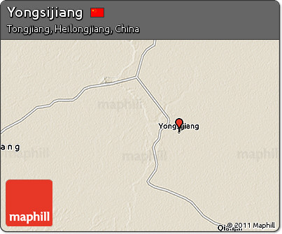 Shaded Relief 3D Map of Yongsijiang