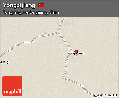 Shaded Relief 3D Map of Yongsijiang