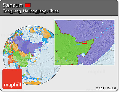 Political Location Map of Sancun