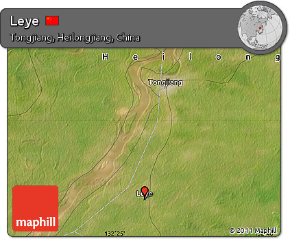 Satellite Map of Leye