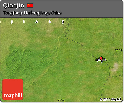 Satellite Map of Qianjin