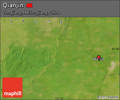 Satellite Map of Qianjin