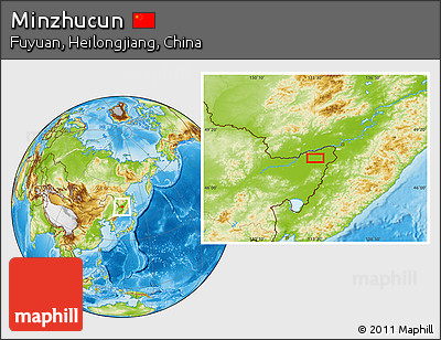 Physical Location Map of Minzhucun