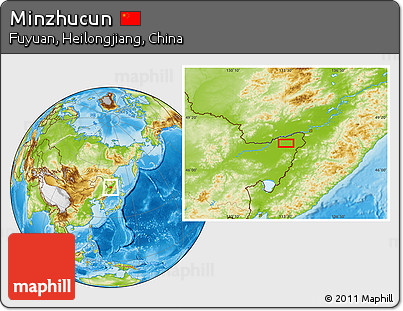 Physical Location Map of Minzhucun