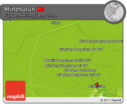 Physical Panoramic Map of Minzhucun
