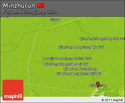 Physical Panoramic Map of Minzhucun