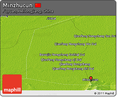 Physical Panoramic Map of Minzhucun