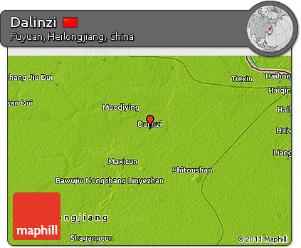 Physical 3D Map of Dalinzi