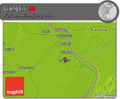 Physical 3D Map of Liangzili