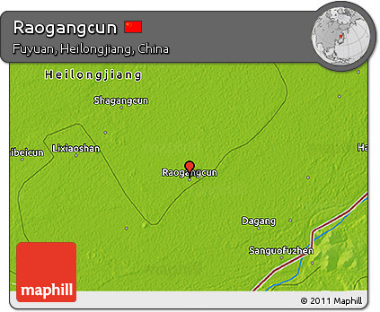 Physical 3D Map of Raogangcun