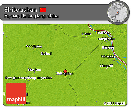 Physical 3D Map of Shitoushan