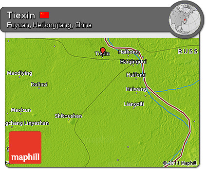 Physical 3D Map of Tiexin