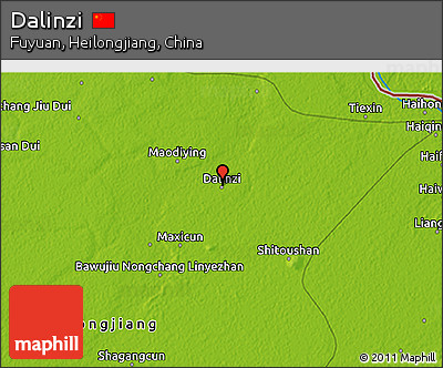 Physical 3D Map of Dalinzi