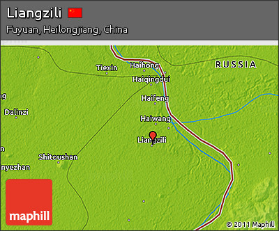 Physical 3D Map of Liangzili