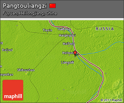 Physical 3D Map of Pangtouliangzi