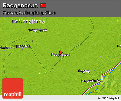 Physical 3D Map of Raogangcun