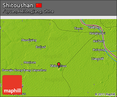 Physical 3D Map of Shitoushan