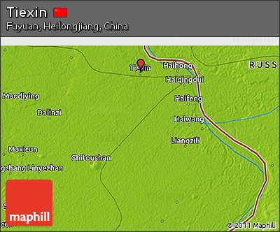 Physical 3D Map of Tiexin