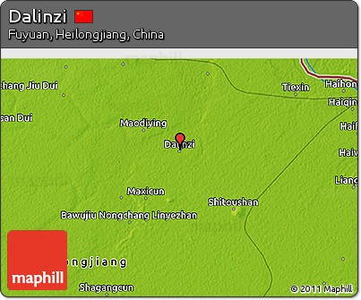 Physical 3D Map of Dalinzi